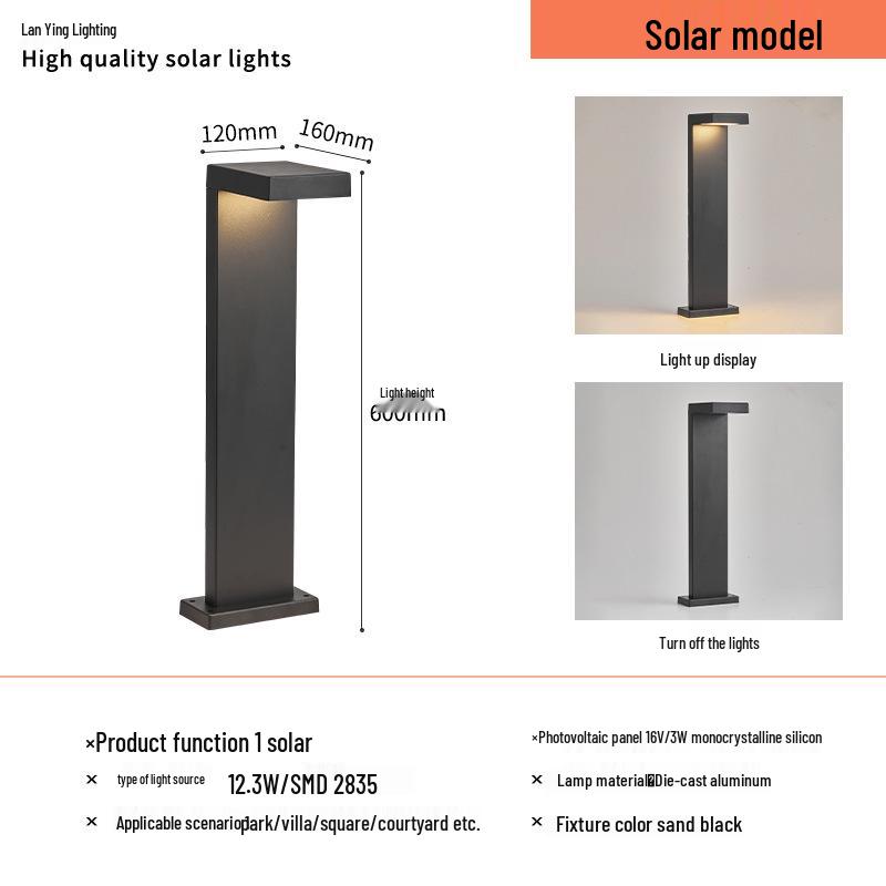 Zhongshan LED Solar Garden Light for Outdoor Courtyard Villas