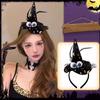 Pumpkin Halloween Witch Hat Headband Spider Cone Hat Hair Hoop  Photo Props