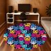 1pc Cat Pattern Round Chair Mat Area Rug - Non-Slip, Floor Mat for Office, Bedroom, and Indoor Decor -1002088