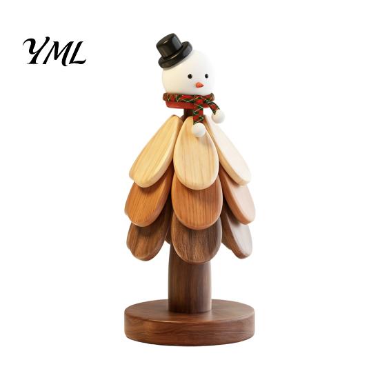 Unique Holiday Housewarming Gift Collapsible Wooden Trivets for Hot Dishes, Tree-Shaped Heat Resistant Potholders, Insulation Mat Cookware Folding