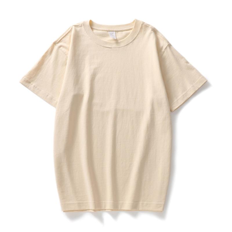 T-shirt da donna estiva in cotone traspirante T-shirt a maniche corte da coppia con collo rotondo allentato