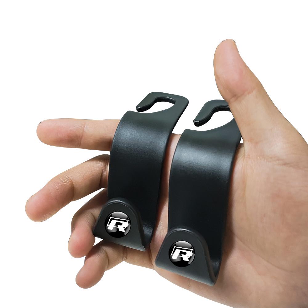 2/4Pcs Car ABS Back Seat Storage Hook Holder Clips Accessories For Volkswagen VW MTM Polo Passat Tiguan Rline Golf Scirocco GTI Wv5