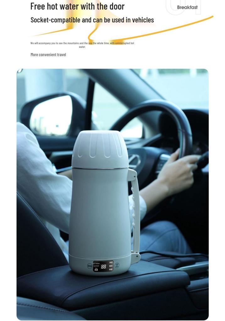 Německo Pravá Rýže Přenosná Mini Elektrická Termostatická Konvice a Izolační Hrneček