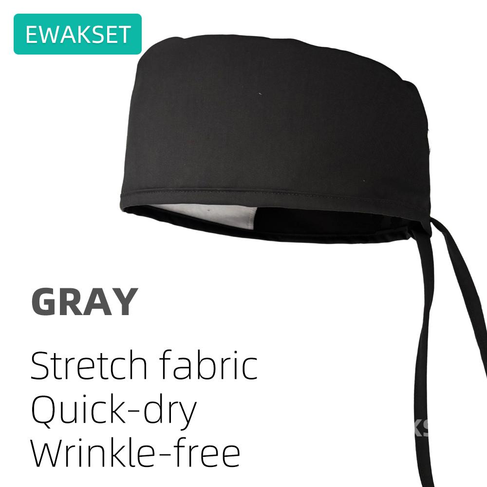 Unisex Medical Surgical Cap stretch quick dry wrinkle free working surgery hat female male dental nurse doctor hospital scrub caps