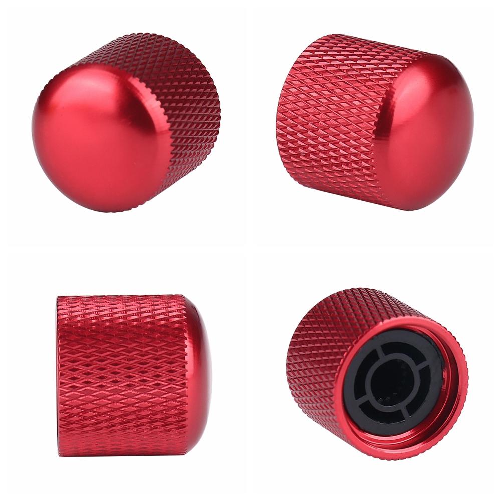 3pcs/4pcs Metal/Plastic 6mm Dome/Flat top Tone Guitar Volume Tone Knobs Potentiometer Control Knobs For Electric Guitar Bass
