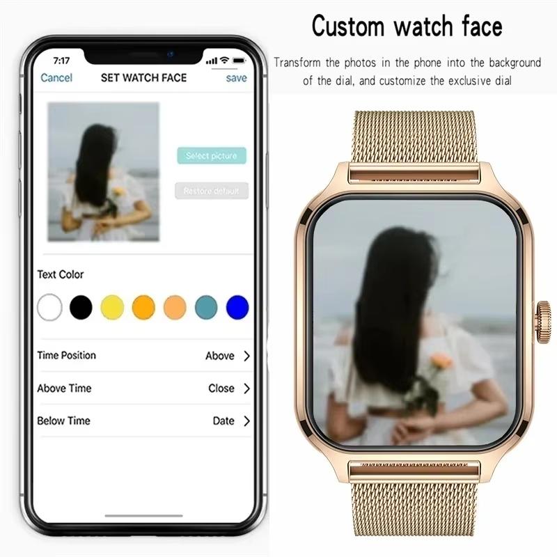 Smart Watch  New 2.01 Inch Full Touch Screen Heart Rate Tracker Bluetooth Call Sport Smartwatch For Men Women