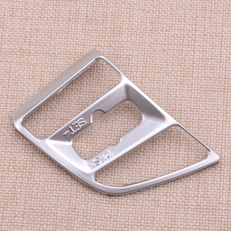 2Pcs Silver ABS Steering Wheel Button Frame Cover Trim Fit for Hyundai Tucson 2016-