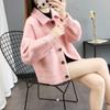 Trendy kostkovaný cardigan kabát s kapsami pro drobné ženy, teplý a stylový, ideální na podzim a zimu