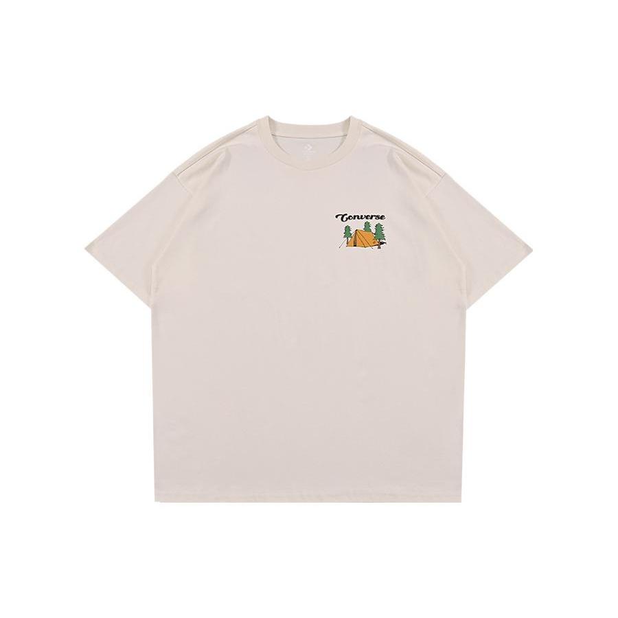 Converse Outdoor Graphic Tee Asia Sizing  Beige  Men s 10025882-A01 L