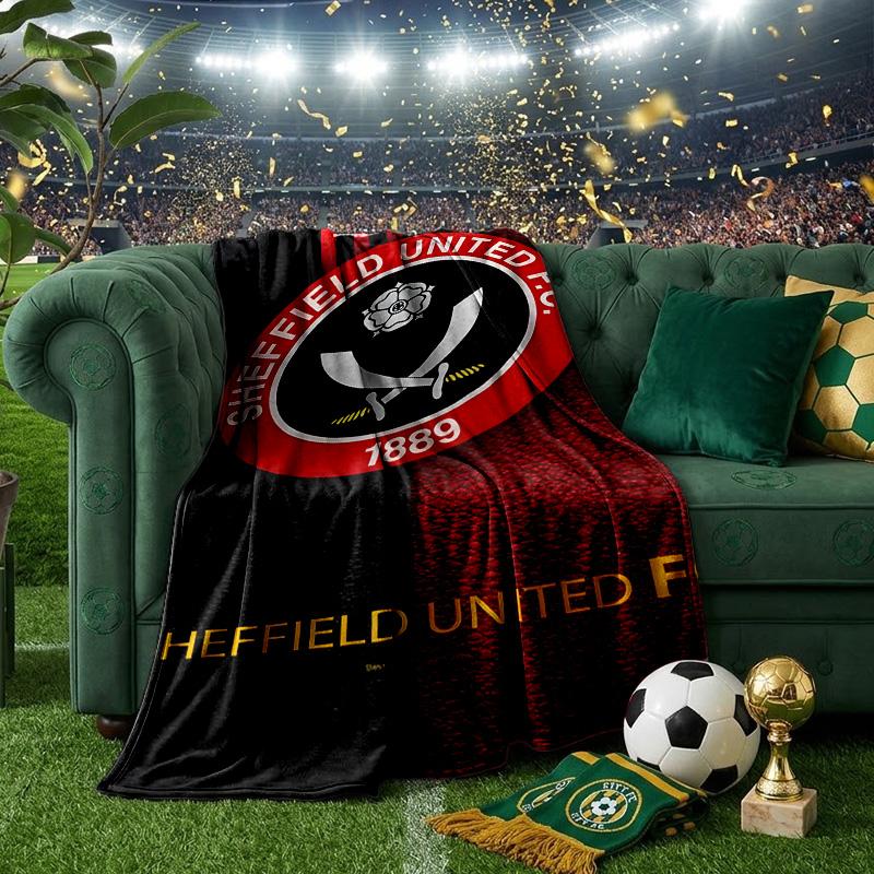 Global Football Club Sheff Blanket Lightweight Ideal Bedding Blanket Perfect for Travel, Camping, Living Rooms, Offices, Sofas, Fan Christmas gift
