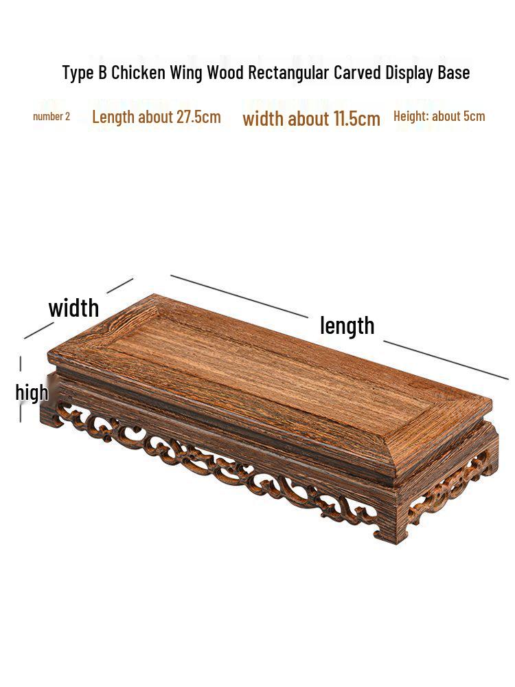 Massivholz-Displaybasis für Flügelhandwerk, Vase, Bonsai, Buddha-Statue oder Teekanne