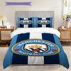 Manchester City Glory Three-piece set (1 * duvet cover + 2 * pillowcase, without core) 2DFlat Duvet cover and pillowcase Christmas birthday gift