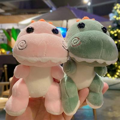 Yousheng Dinosaur Plush Doll Keychain Soft Stuffed Animal Hanging Decoration for Dino Theme Party Cartoon Dragon Plushies with 3D Eyes Keychain Charm
