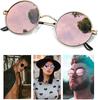 Kanastal Sunglasses Round Polarized Lightweight UV400 Protection Gold Pink Women's Men's
