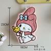KT Cat Cartoon Children's Coral Fleece Hand Towel - Cute, Hanging, Double Layer, Thick, Absorbent, and Soft.