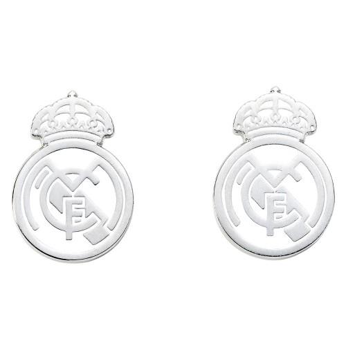 Real Madrid CF Silver Painted Cufflinks