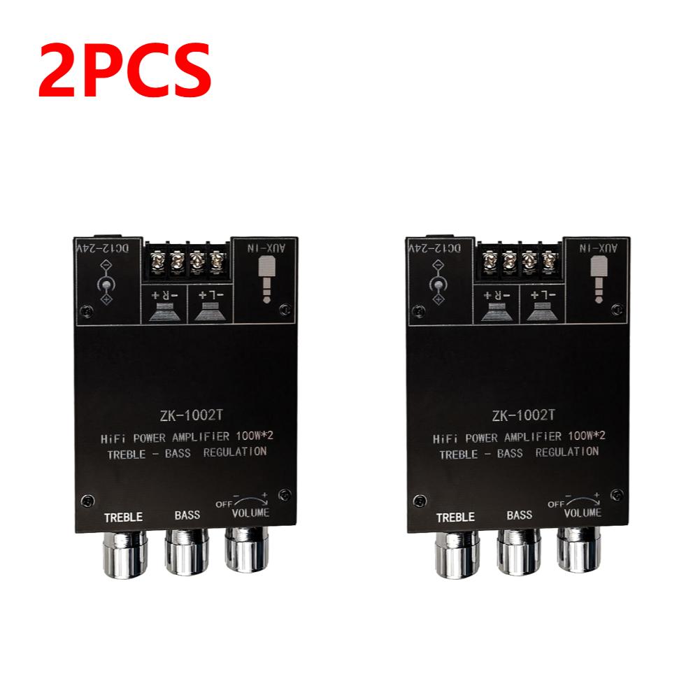 ZK-1002T Subwoofer Amplifier 100Wx2HIFI 2.0 Channel Mini Bluetooth Amplifier Board Professional Sound Amplifier for Speaker