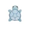 Durable Bite Resistant Interactive Dog Chew Toy for Puppy Teething Relief Mini Turtle Plush Dental Health Chewing Toy for