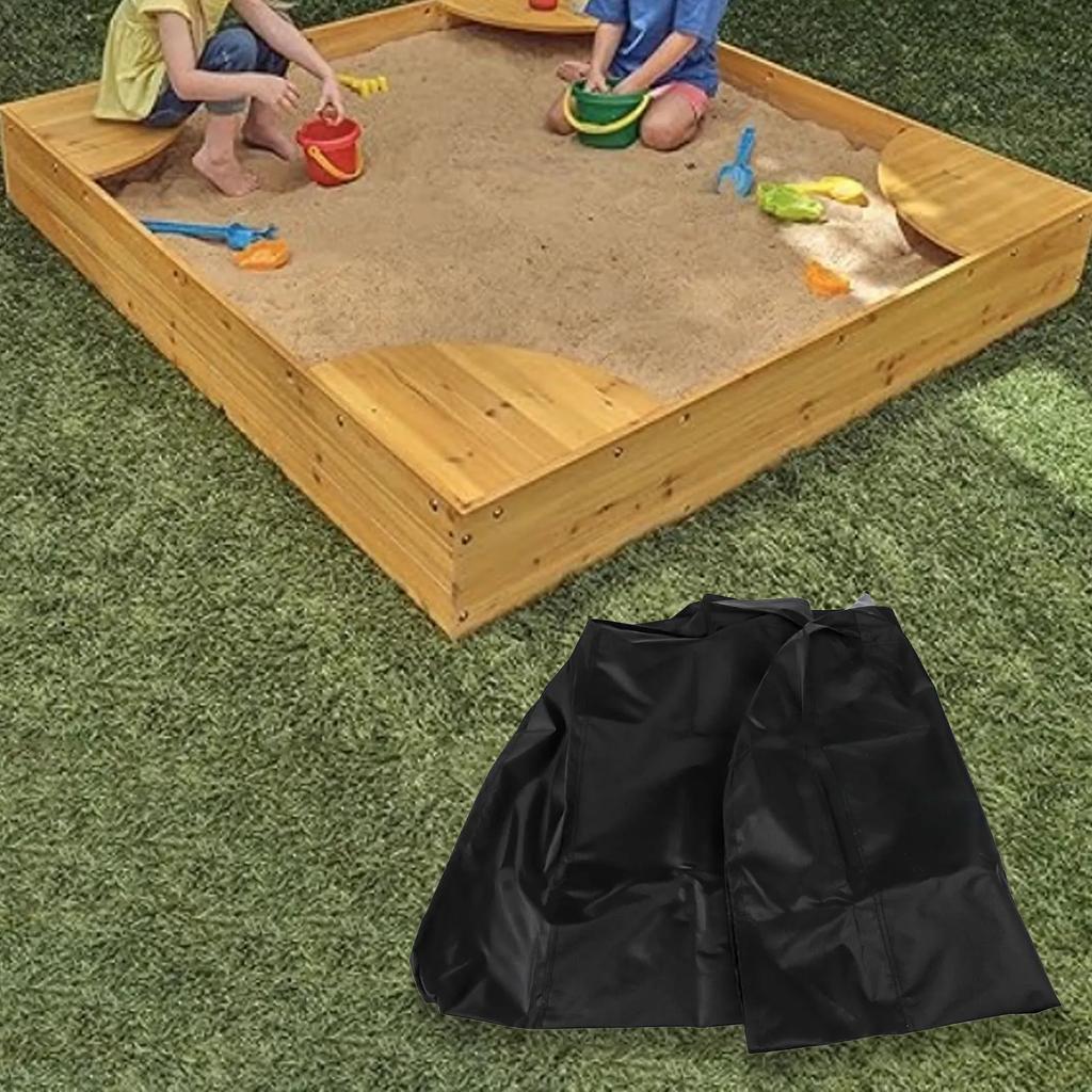 Protective Cover for Sandpits Outdoor Use Waterproof Dustproof Design with Secure Bottom Drawstring for Sand Protection