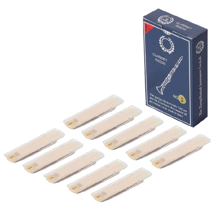 10 Pcs  Clarinet Reeds Traditional Reeds for Clarinet Beginner and Player