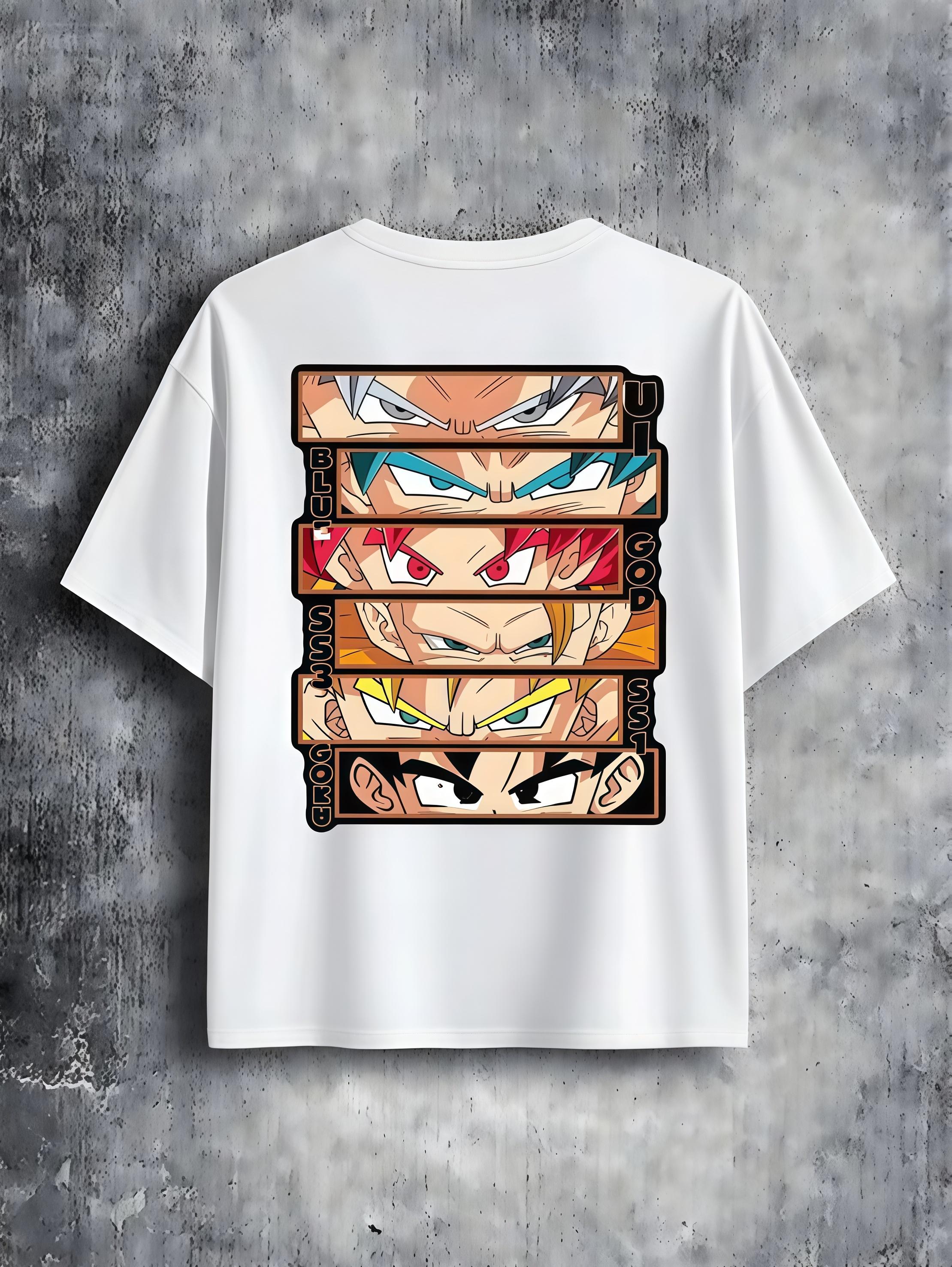 2026 Summer New Dragon Ball Goku Printed Tshirt Kids 312Y Anime Casual Trendy Graphic Tee Tops L