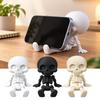 Lustiger Skelett-Telefonständer 3D-gedruckter Sitzhalter, Ständer, Halloween-Geschenk für Freunde, Freihändige Betrachtung, Gotisches Tischornament, Lustiger Feiertag