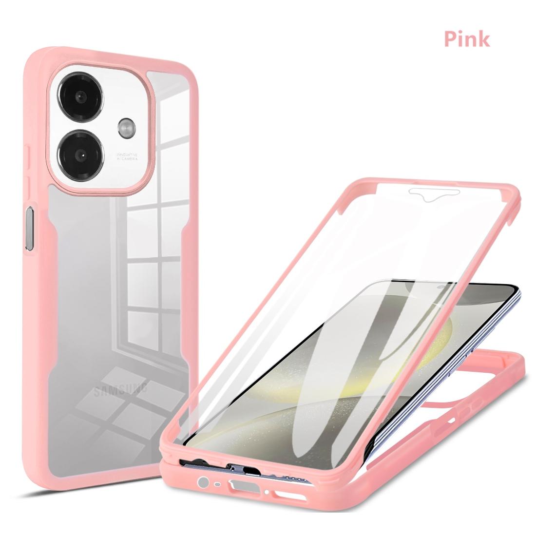 

Ударопрочный чехол для защиты всего корпуса для OPPO A40 4G A40M A60 5G A3 A3x Защитная крышка Прозрачные Fundas Coque Capa OPPO A40 4G розовый