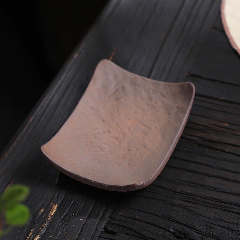 Příslušenství ke Kung Fu čajové soupravě kreativní starožitný mistr pálení šálek osobní šálek držák na šálek hrubá keramika podložka pod čajový šálek