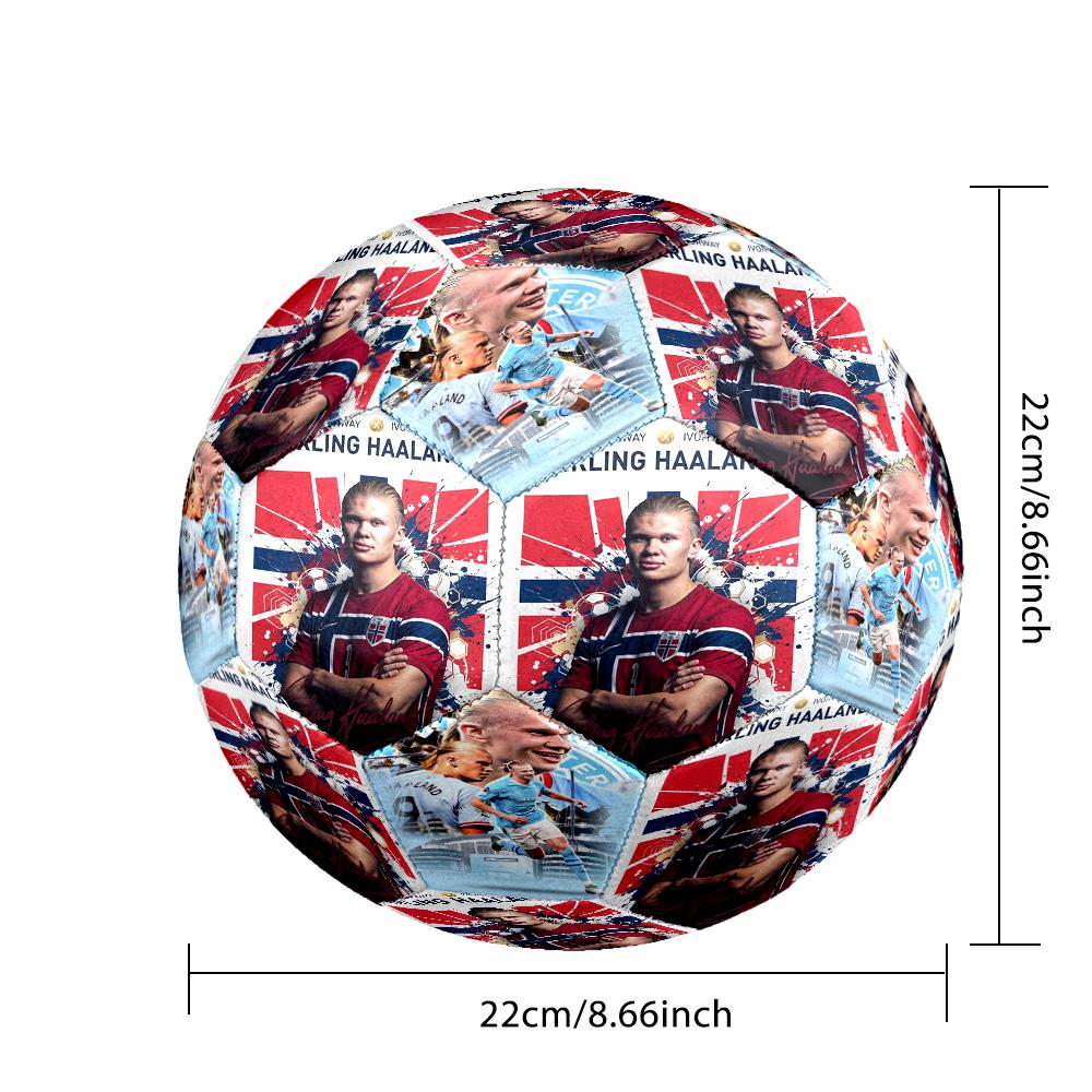 Haaland Norway Football Soccer Ball Size 5 Football Machinestitched Indooroutdoor Universal Football Surprise Collection Gift