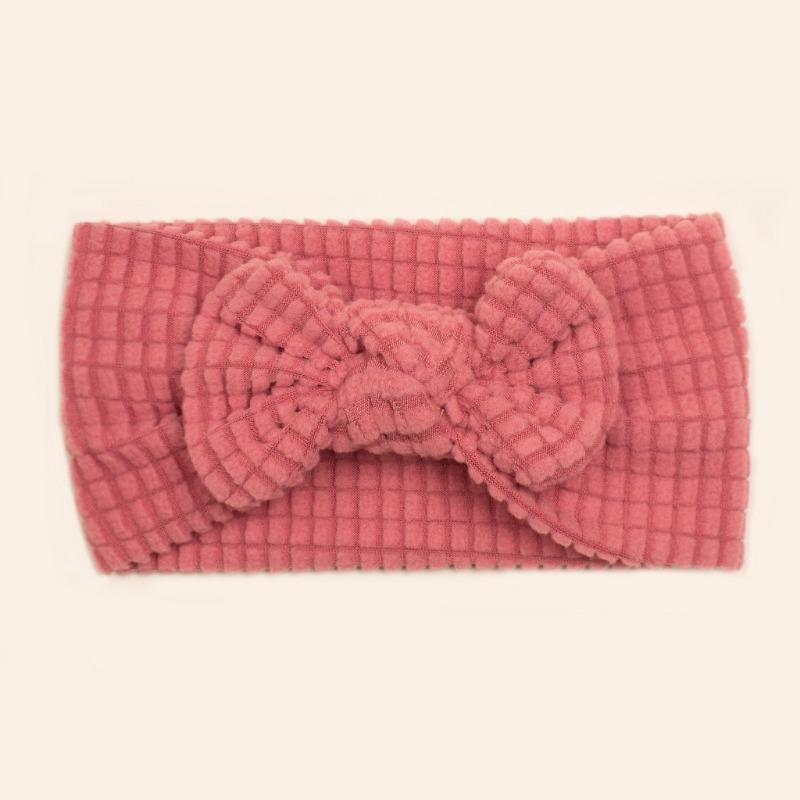 New Baby Headband, Cute Solid Color Bow Baby Fontanelle Headband, Children's Hair Accessories
