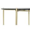 Table basse 81 x 81 x 44 cm marbre fer