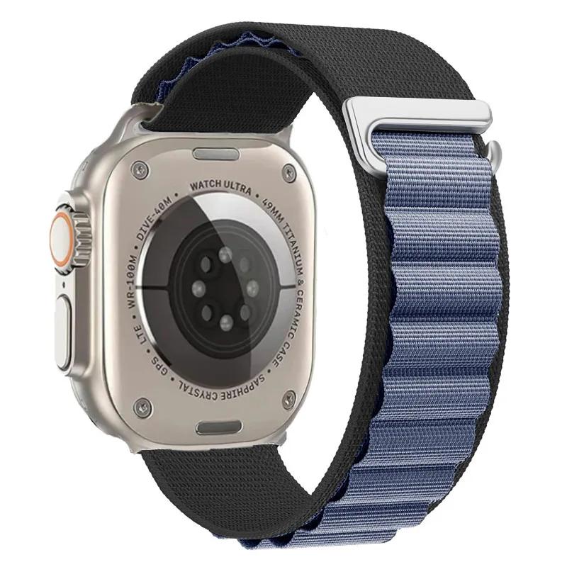 Alpine Loop Strap For Apple Watch Ultra 3 Band 49mm 11 10 9 8 7 46mm 42mm 45mm 41mm Nylon Sport Bracelet iWatch 6 5 SE 44mm Belt