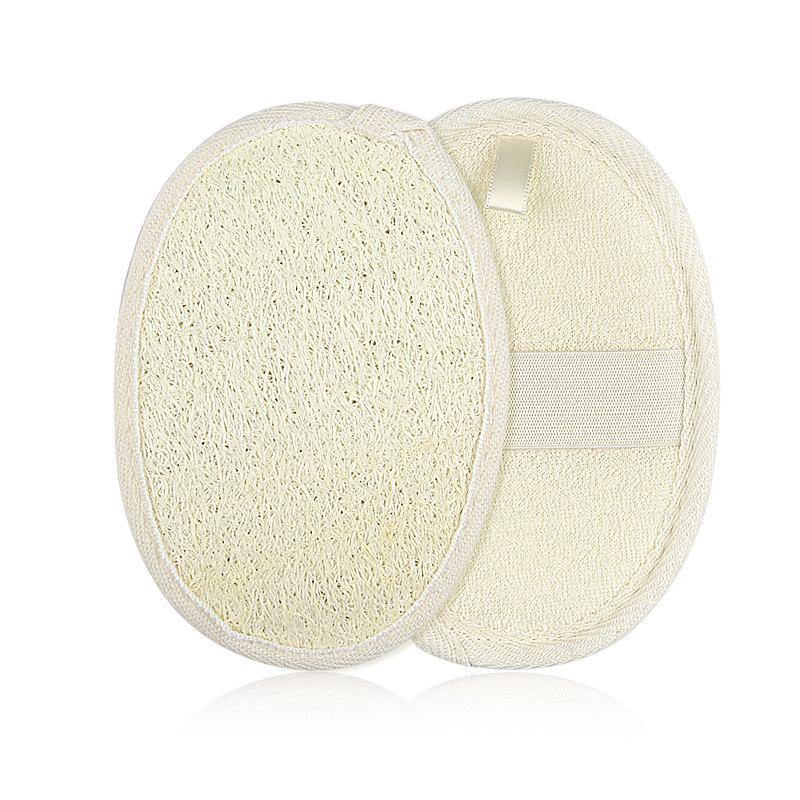 

Овальная мочалка для тела, мочалка для растирания грязи, мочалка для спины, мочалка-шар для тела, мочалка-щетка, принадлежности для мытья, банное полотно 10X14.5cm бежевый