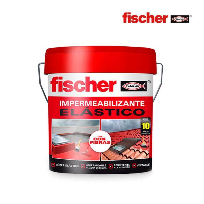 Imperméabilisation - FISCHER - 4L - Élastique - À base d'eau - Rouge