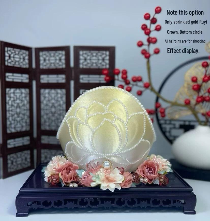 3D Printed Song Dynasty Hanfu Hair Crown & Hairpin - Fairy Style Headdress for Photoshoots