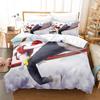 Mode 3D-Druck Summer Wars King Kazma Bettwäsche-Set Cartoon Anime dreiteiliges Set Erwachsene Kind Schlafzimmer Bettbezug-Sets Heimtextilien