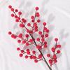 Artificial Red Fruit Bouquet Christmas Decorations Fake Plant for Home Room Decor New Year 2025 Bunch Christmas Tree Ornament