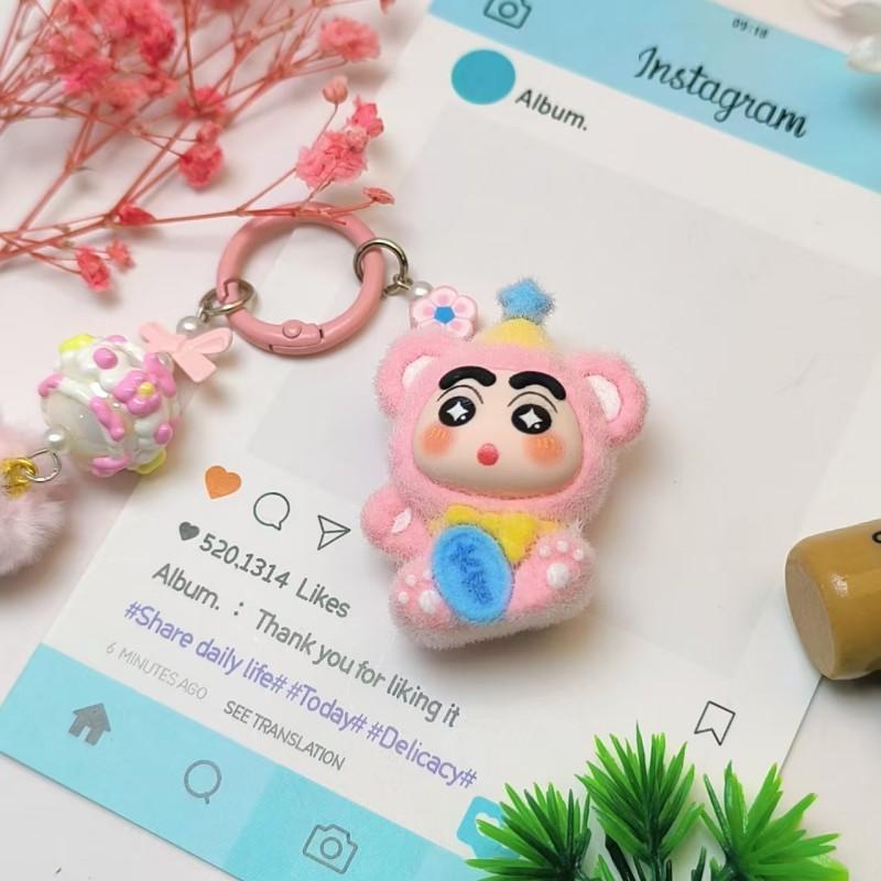 Crayon Shin-chan Toy Keychain Gifts Cartoon Shin-chan Hanging Pendant Keyring Backpack Pendant Charms Keychain for Children Gift