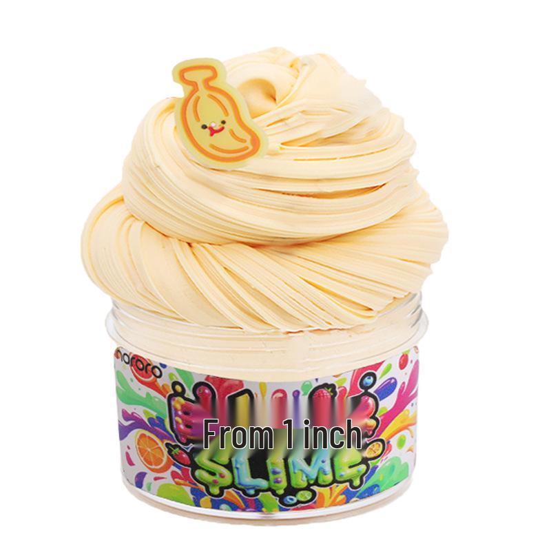 Butter Clay Slime Set: DIY Colored Puffy Gel Bubble Slime Cotton Mud.