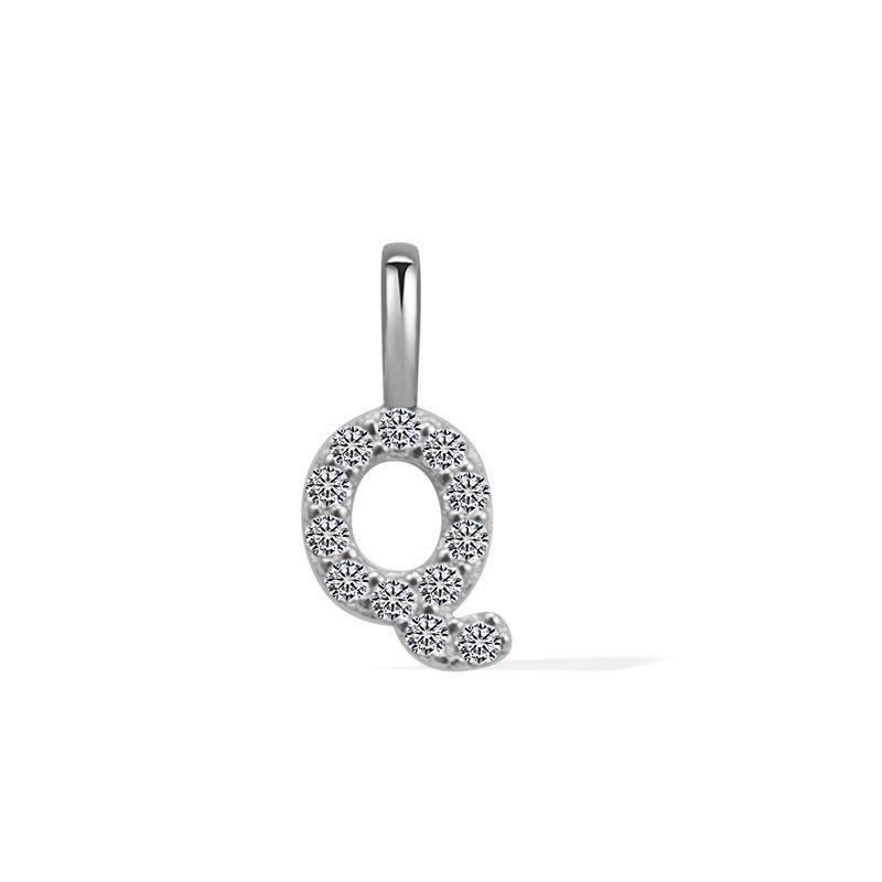 Minimalist Rhinestone Letter Pendant 26 Alphabet Charms For DIY Necklace Bracelet Personalized Jewelry Accessory
