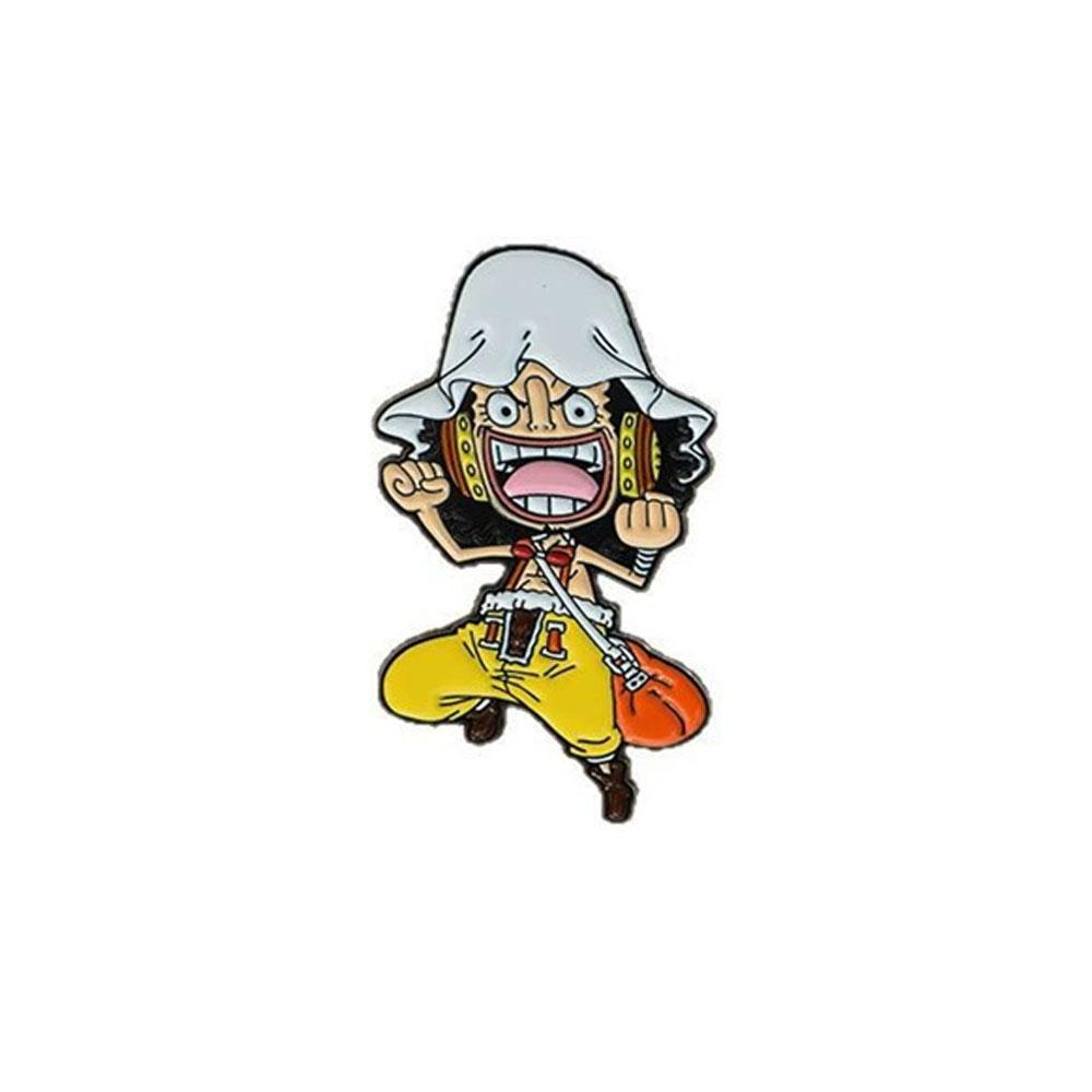 Anime One Piece Enamel Pin Monkey D Luffy And Roronoa Zoro Cartoon Brooches Men Women's Backpack Briefcase Lapel Badges