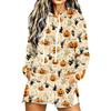 Women's Casual Long Sleeve Halloween Print Hoodie Pullover Top