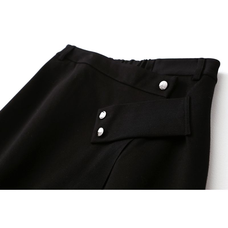 Highly Recommended Good Goods Counter Single High Quality Slimming High Waist Thin Velvet Mid-Length Woolen Skirt for Women Autumn and Winter