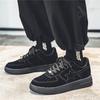 2025 New Niche Board Shoes Men's Platform Heightening Breathable Versatile Sports and Leisure Trendy Shoes Fashionable Black Shoes