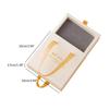 Jewelry Storage Box Rings Display Case Portable Organizer Drawer Packaging Box for Necklace Bracelet with Ribbon Handle