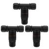 3PCS Generic 3 Way Waterproof Connector T Shape 32A Outdoor Junction Box 450V Wire Connector Street Lights