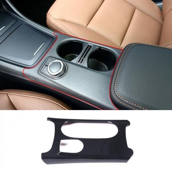 Glossy Black LHD Centre Cup Holder Trim Cover For Mercedes Benz A Class W176