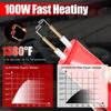 Cordless Plastic Welding Kit with 200 Staples USB-C Charging Battery Powered Plastic Stapler Welding Kit for Auto
