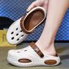 New Breathable Slide Shoes For Men Summertime Eva Clogs Garden Shoes Outside Holes Beach Slide Shoes Plush Comfort Slides Trend Clogs