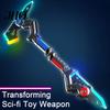 RGB Color Changing Toy Ax Spark Battle with Smoke Effect Transforming Weapon LED 7 Kids Role Play Colors Dynamic Sound Haptic Feedback for Light